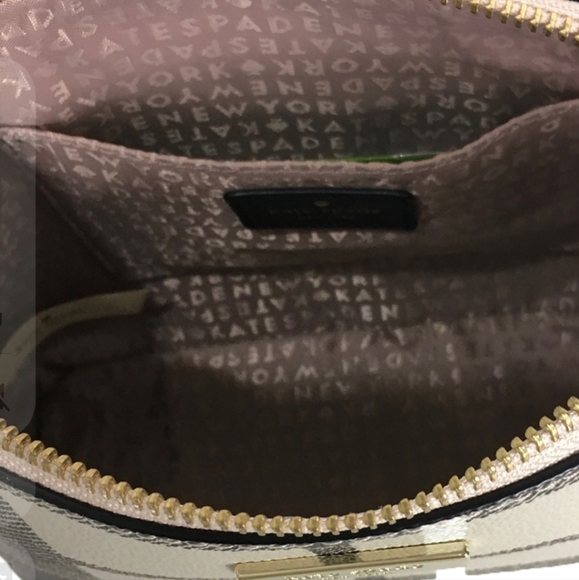 Kate Spade Plaid Crossbody Bag - Black and Cream - Picture 4 of 5